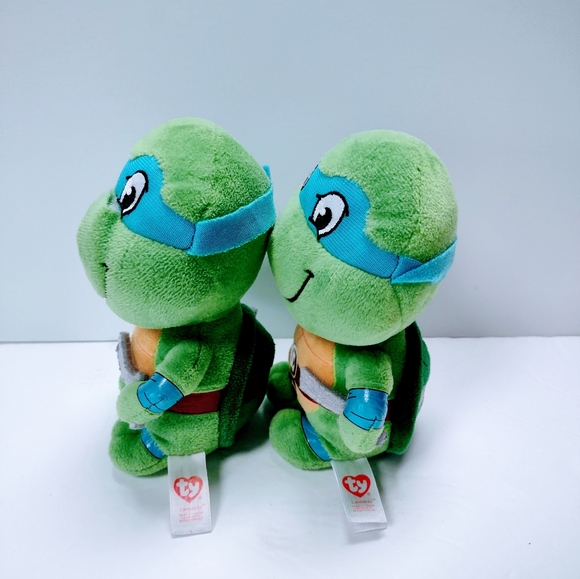 Ty Beanie Teenage Mutant Turtles Leonardo 6" Toy Plush collectible - Picture 4 of 9